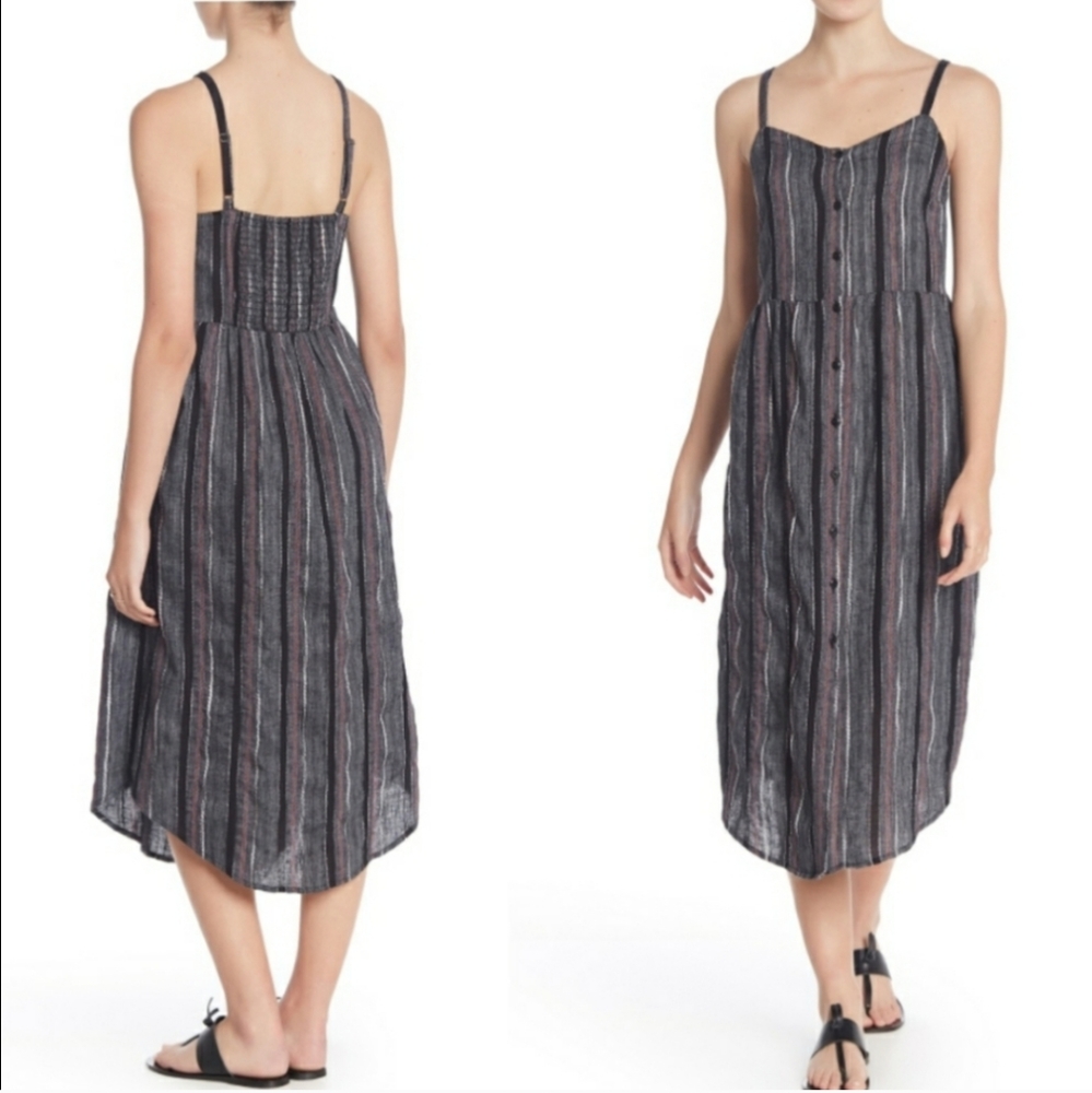 SUSINA NWOT Textured Button Front Dress, Medium